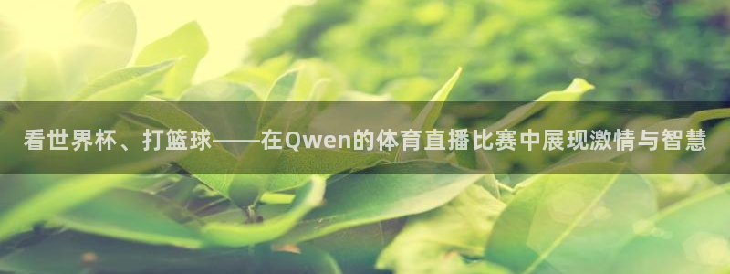看世界杯、打篮球——在Qwen的体育直播比赛中展现激情与智慧